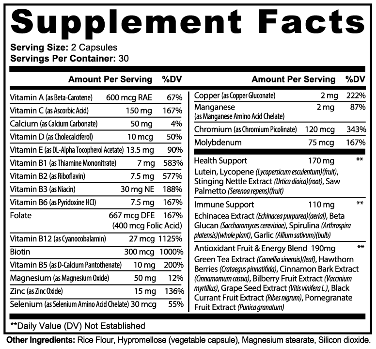 Guardiant Complete Multivitamin Capsules